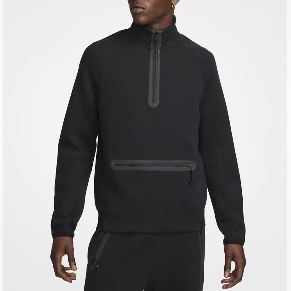 Nike Sportswear Tech Fleece Quarter Zip Pullover Black XL Mens 928513-010